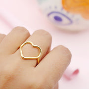 Anillo Dorado Corazón