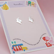 Aretes Medianos Colombia en Plata