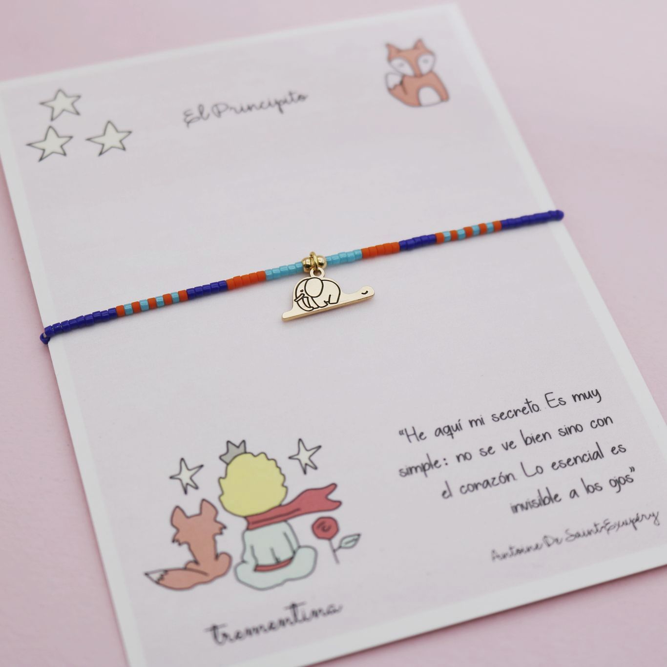 Pulsera Mostacilla "El Principito" Elefante