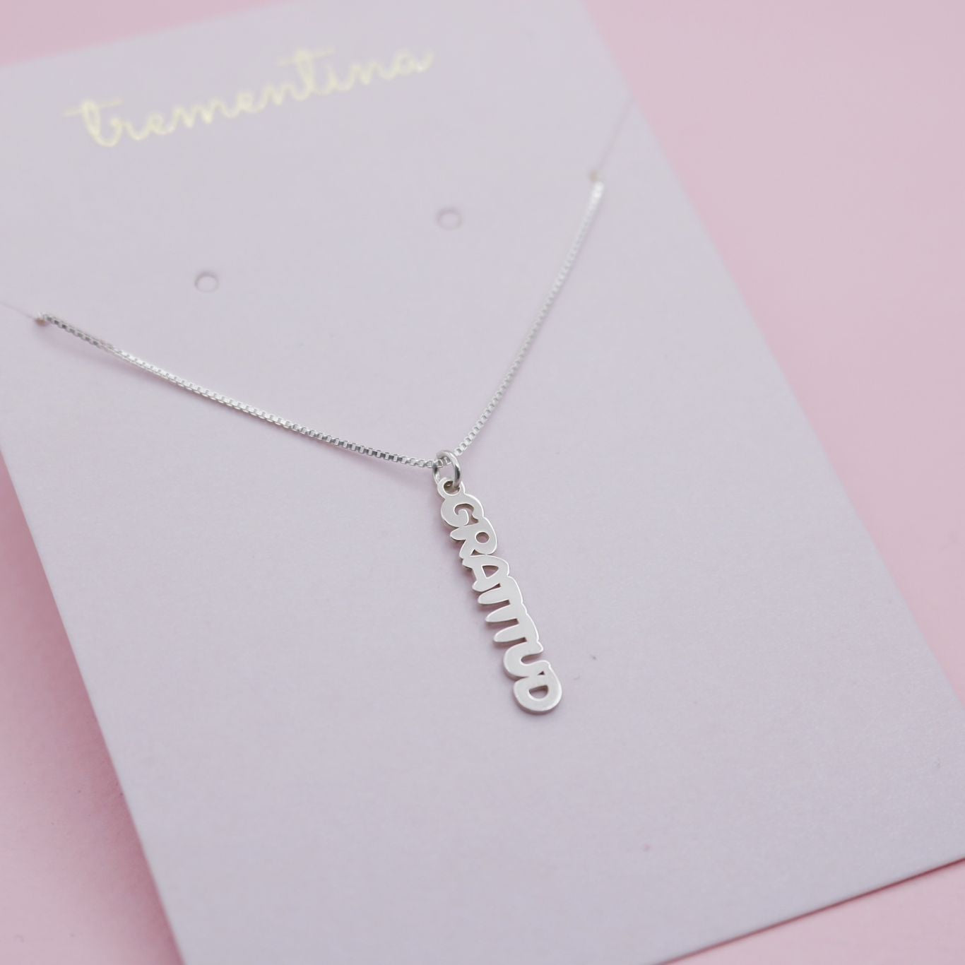 Collar en Plata Gratitud