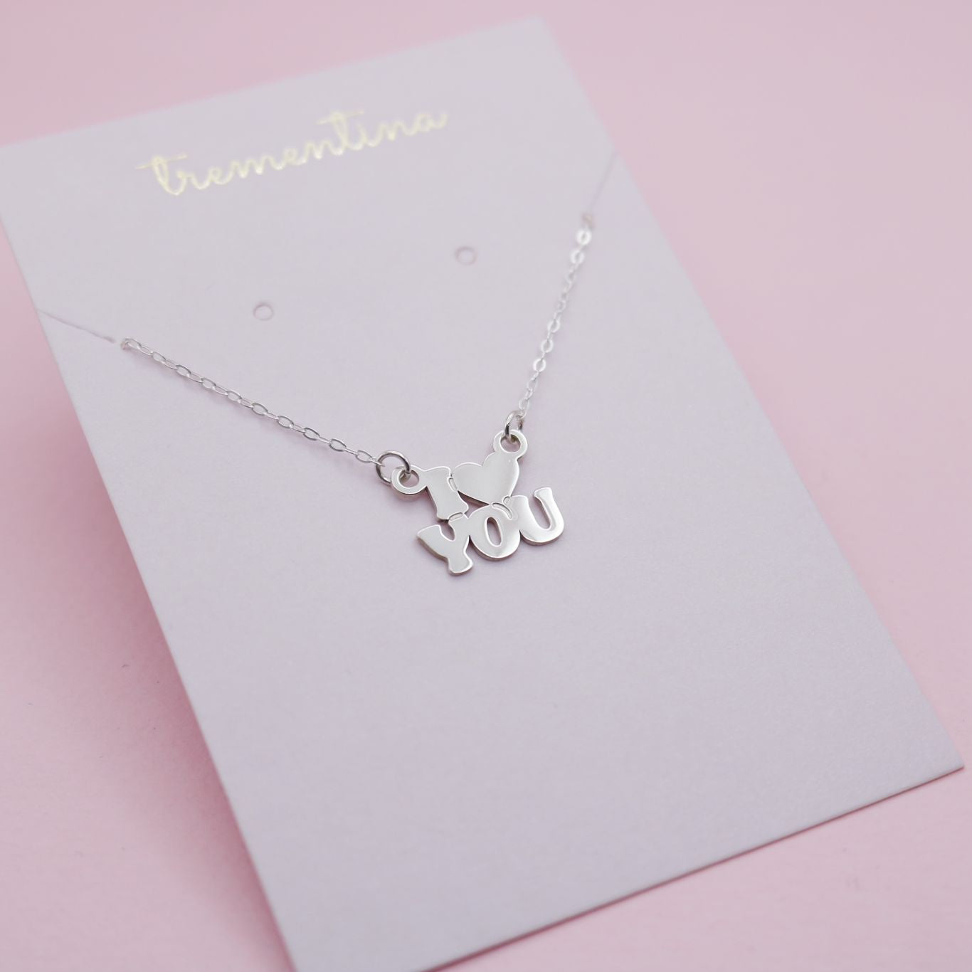 Collar en Plata I Love You