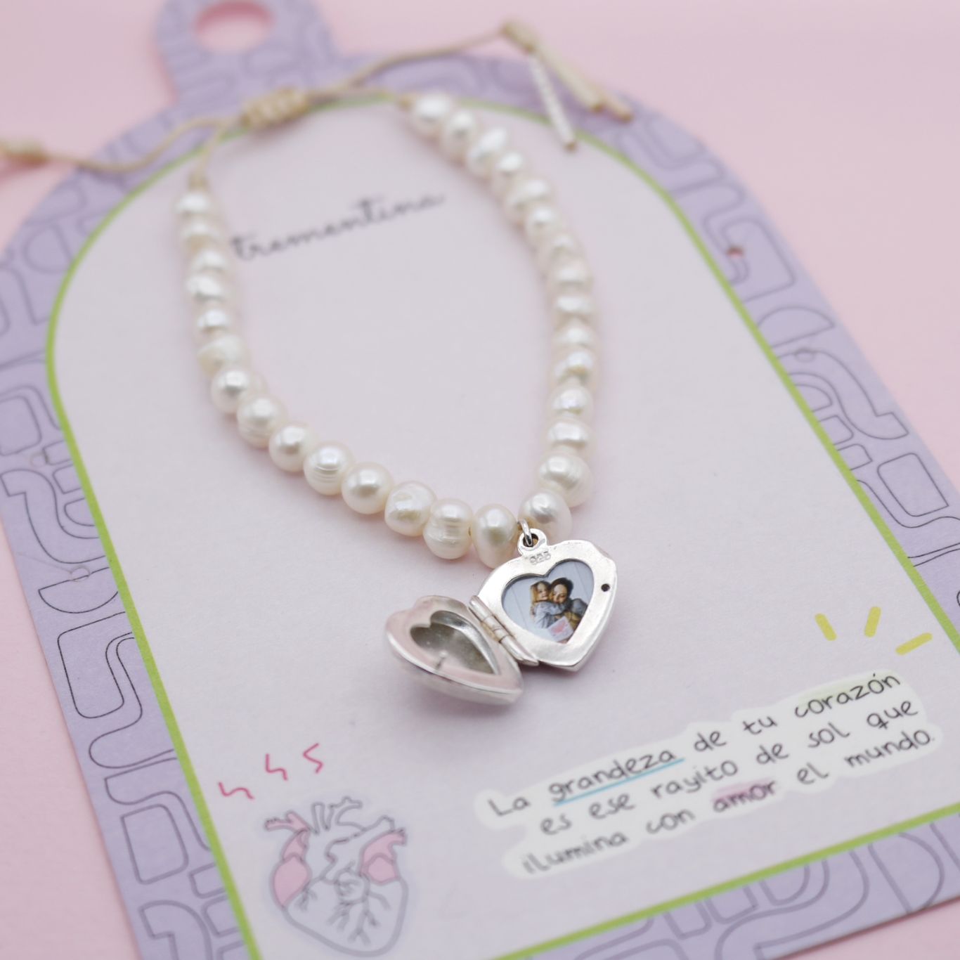 Pulsera Relicario Corazón