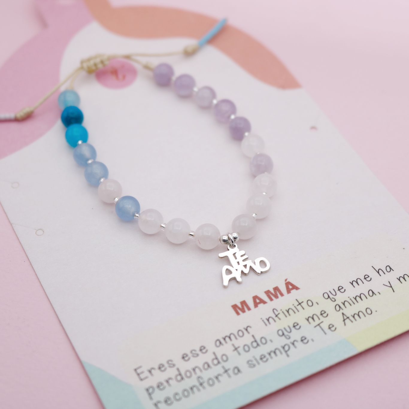 Pulsera Piedras Naturales Te amo