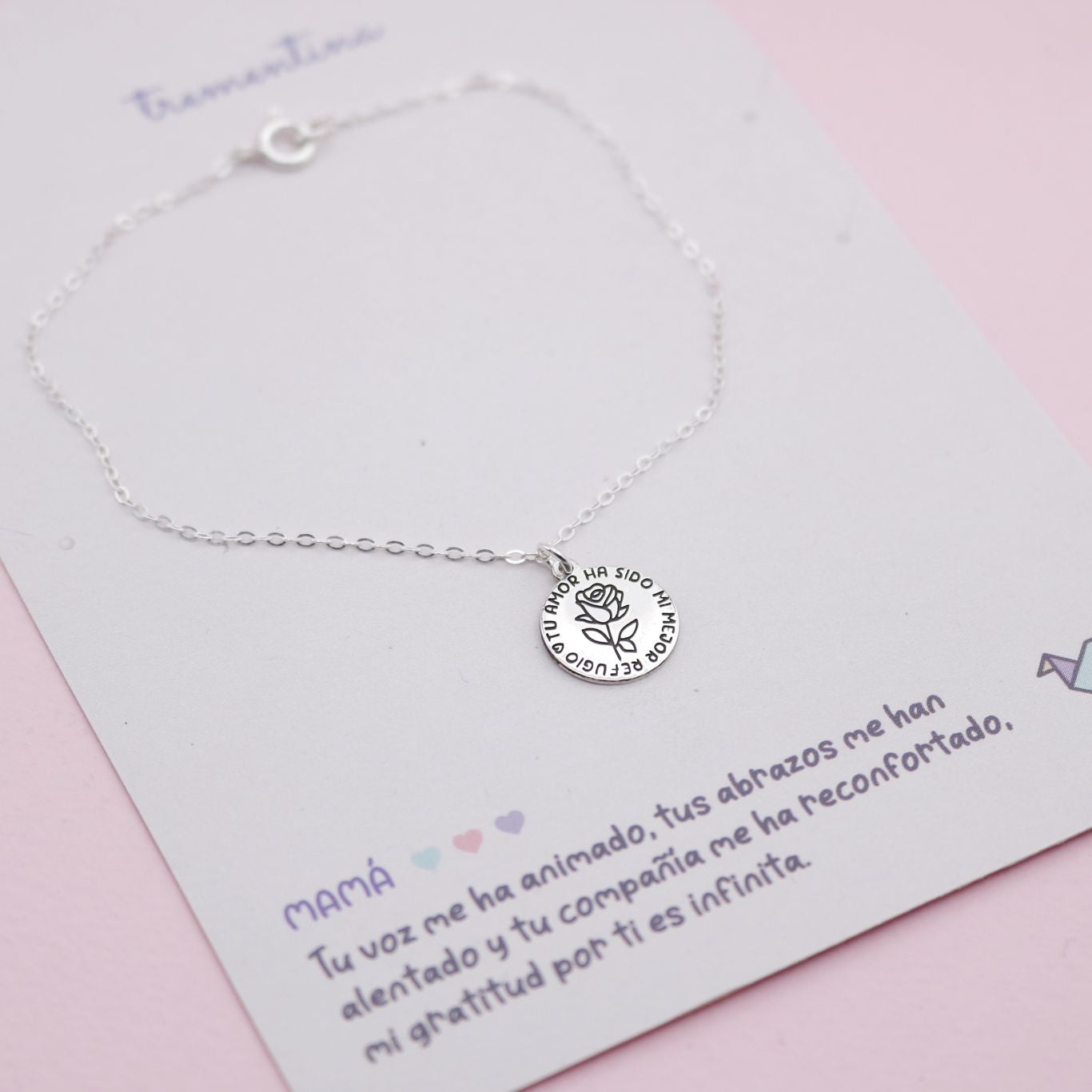 Pulsera en Plata  Mamá