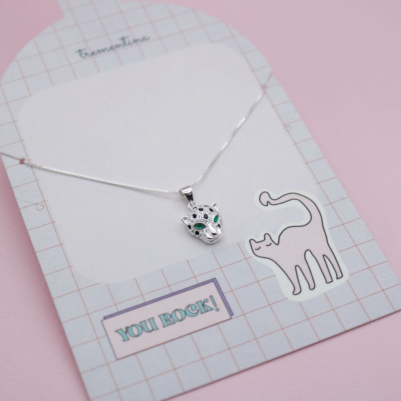 Collar de Plata Leopardo