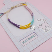 Pulsera Tripe Dije de Plata Zorrito en Origami