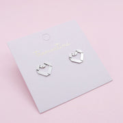 Topos de Plata Corazón en Origami