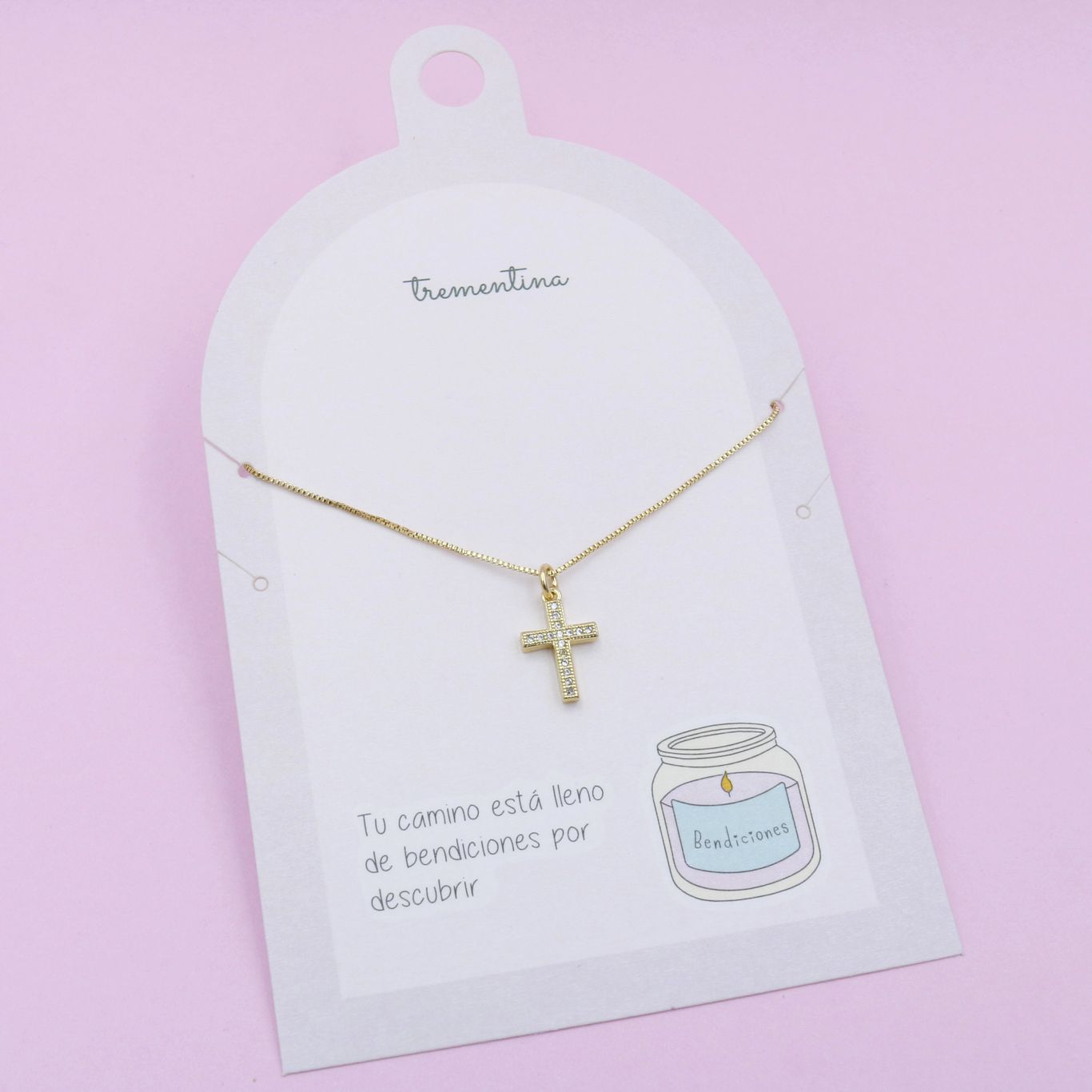 Collar Dorado Luz de Fe