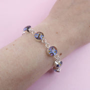 Pulsera Jardín Azul Encapsulado