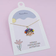 Collar Dorado Frida  Kahlo