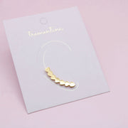 Ear Climbers Golden Hearts