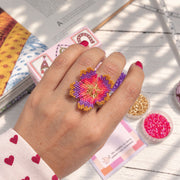 Anillo Miyuki Floralia