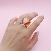 Anillo Mostacilla Miyuki Aurora