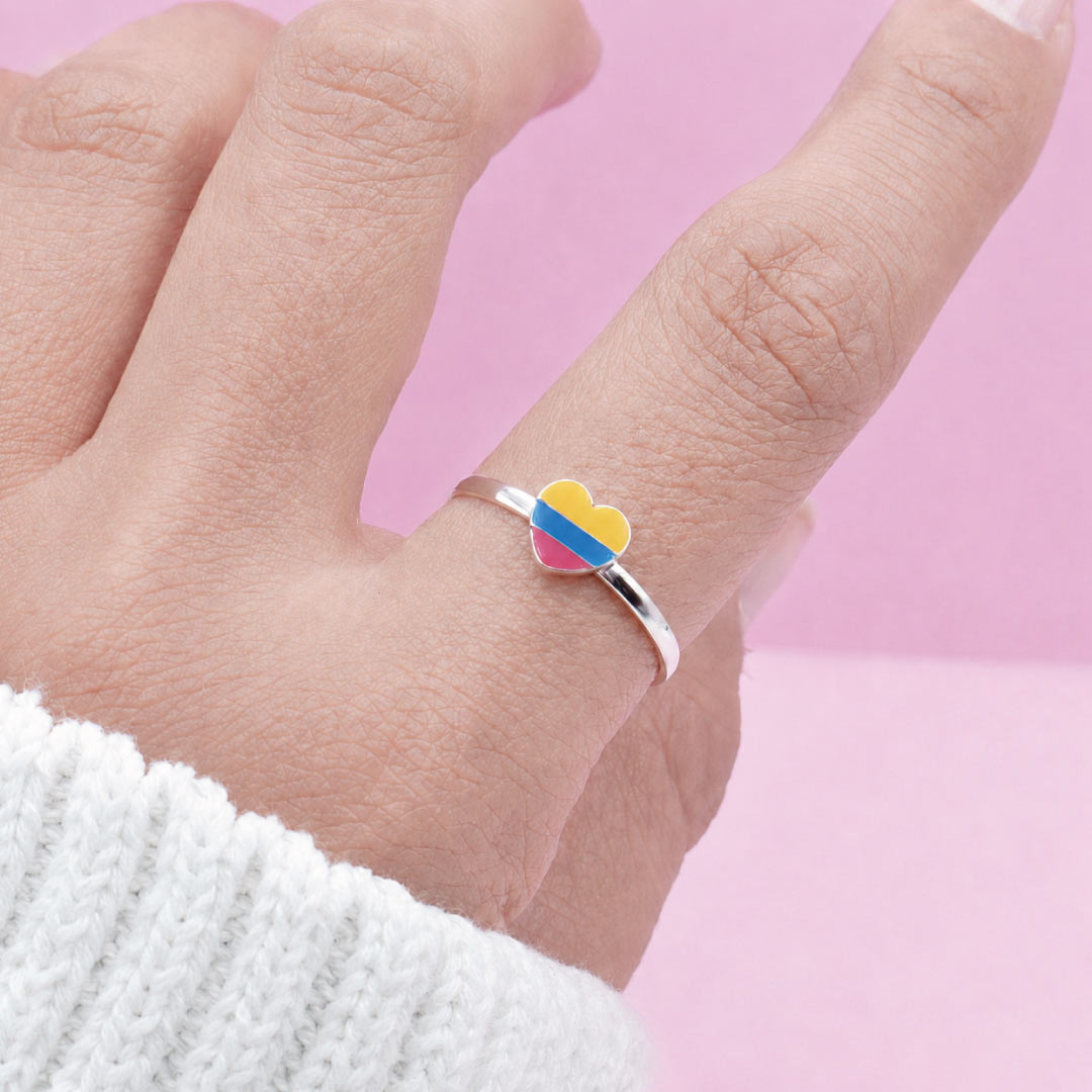 Anillo en Plata Corazón de Colombia