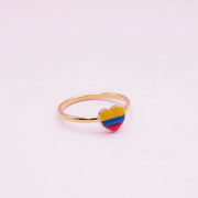 Anillo Dorado Corazón de Colombia