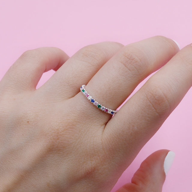 Anillo en plata Circones Multicolor