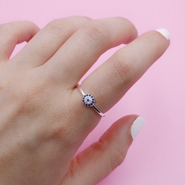 Anillo Ojo Turco en plata