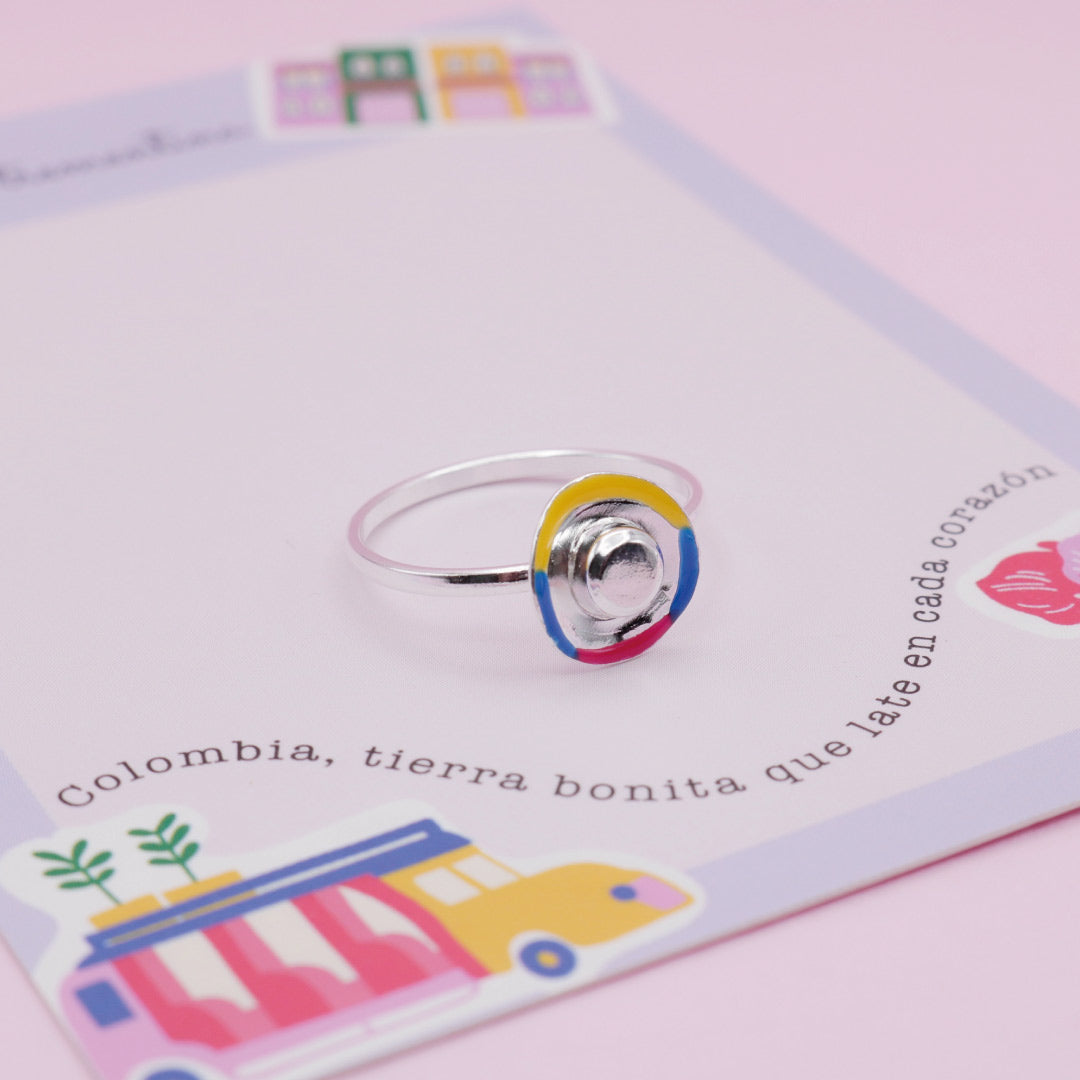 Anillo en Plata Sombrero Vueltiado