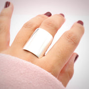 Anillo Liso Cuadrado de Plata