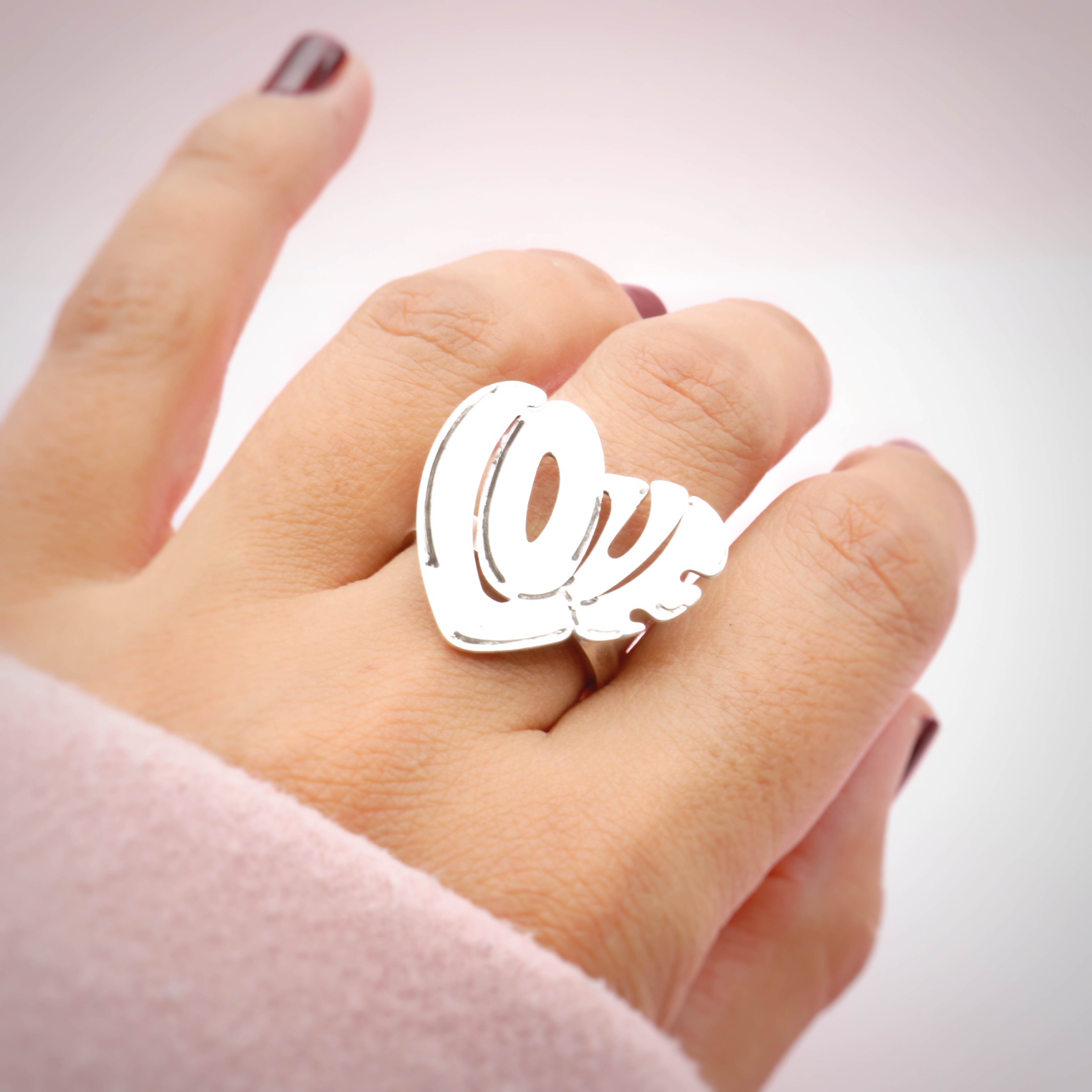 Anillo Love de Plata