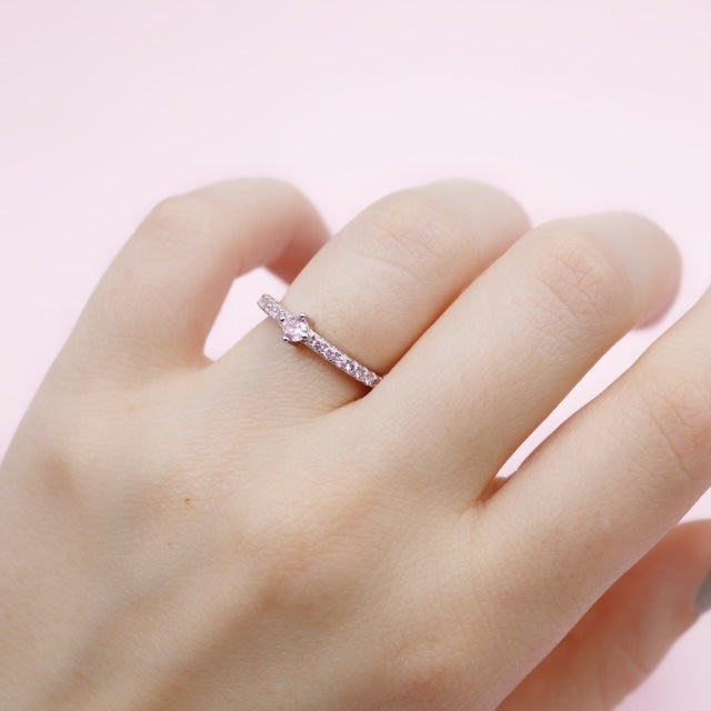 Anillo de plata Circones Rosa