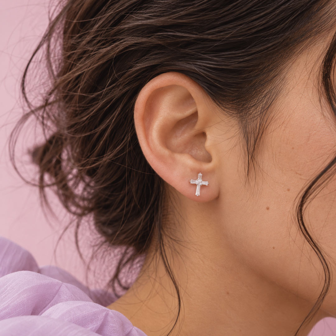 Aretes en Plata Luz de Fe