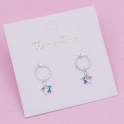 Aretes de Plata Aro con Estrella