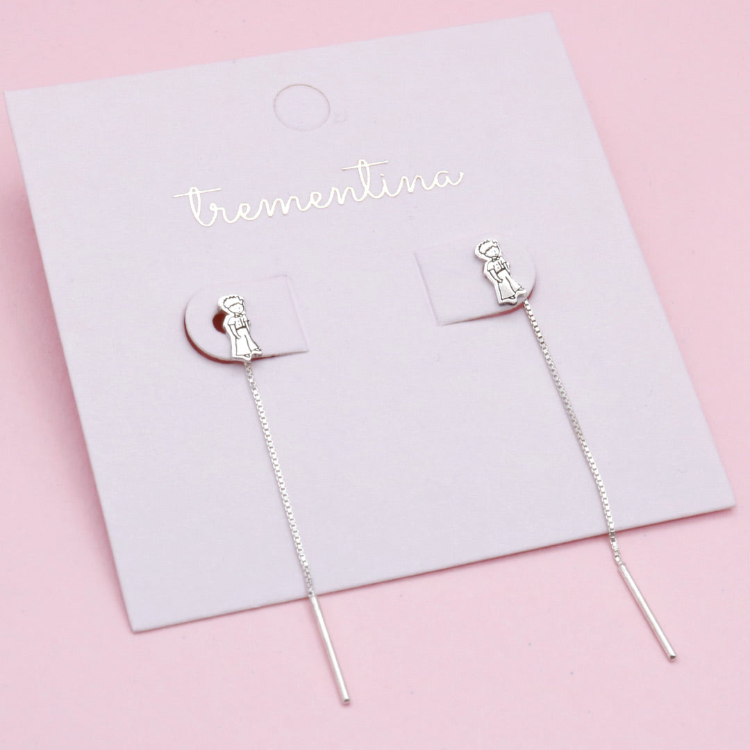 Aretes en Plata El Principito Largos