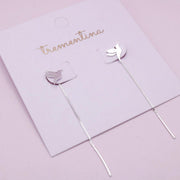 Aretes en Plata Colibrí Pasantes