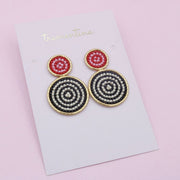 Aretes Tejidos Doble Cosmos