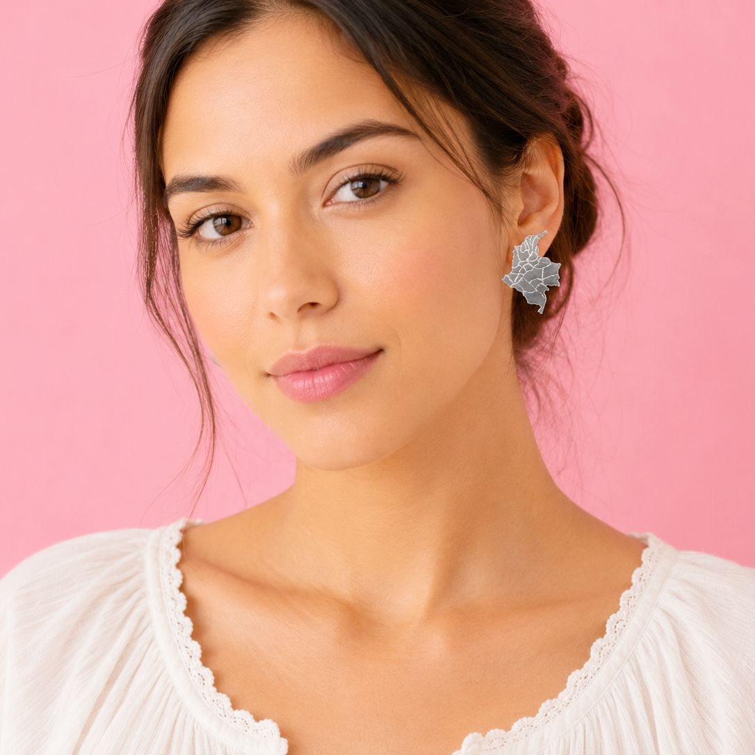 Aretes en Plata Colombia con Departamentos