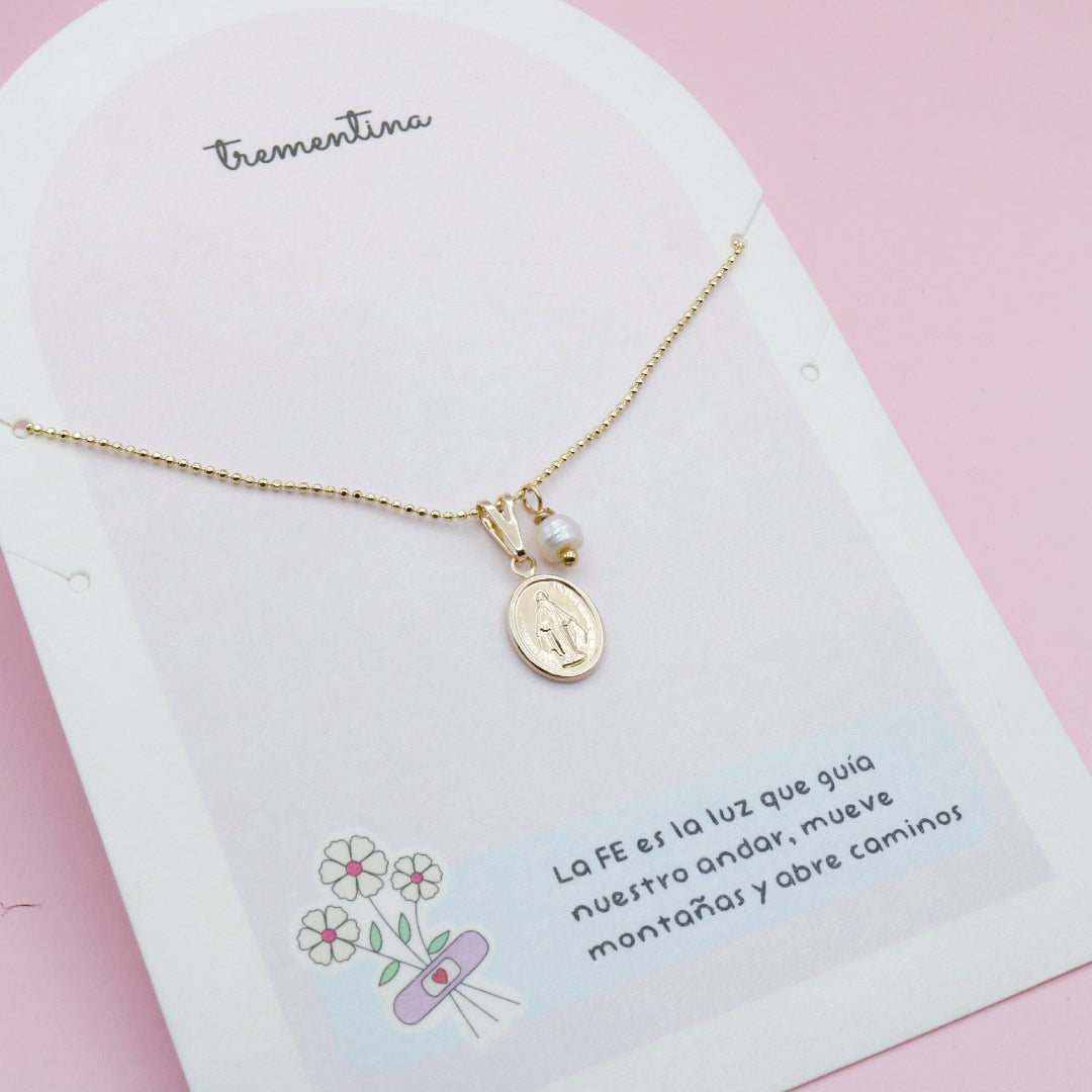 Collar Virgen Dorado