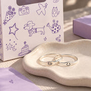 Set de Argollas Carita Feliz