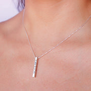 Collar Personalizado Barrita de Plata