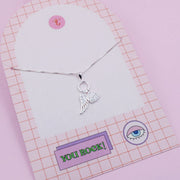 Collar de Plata Ala y Corazón