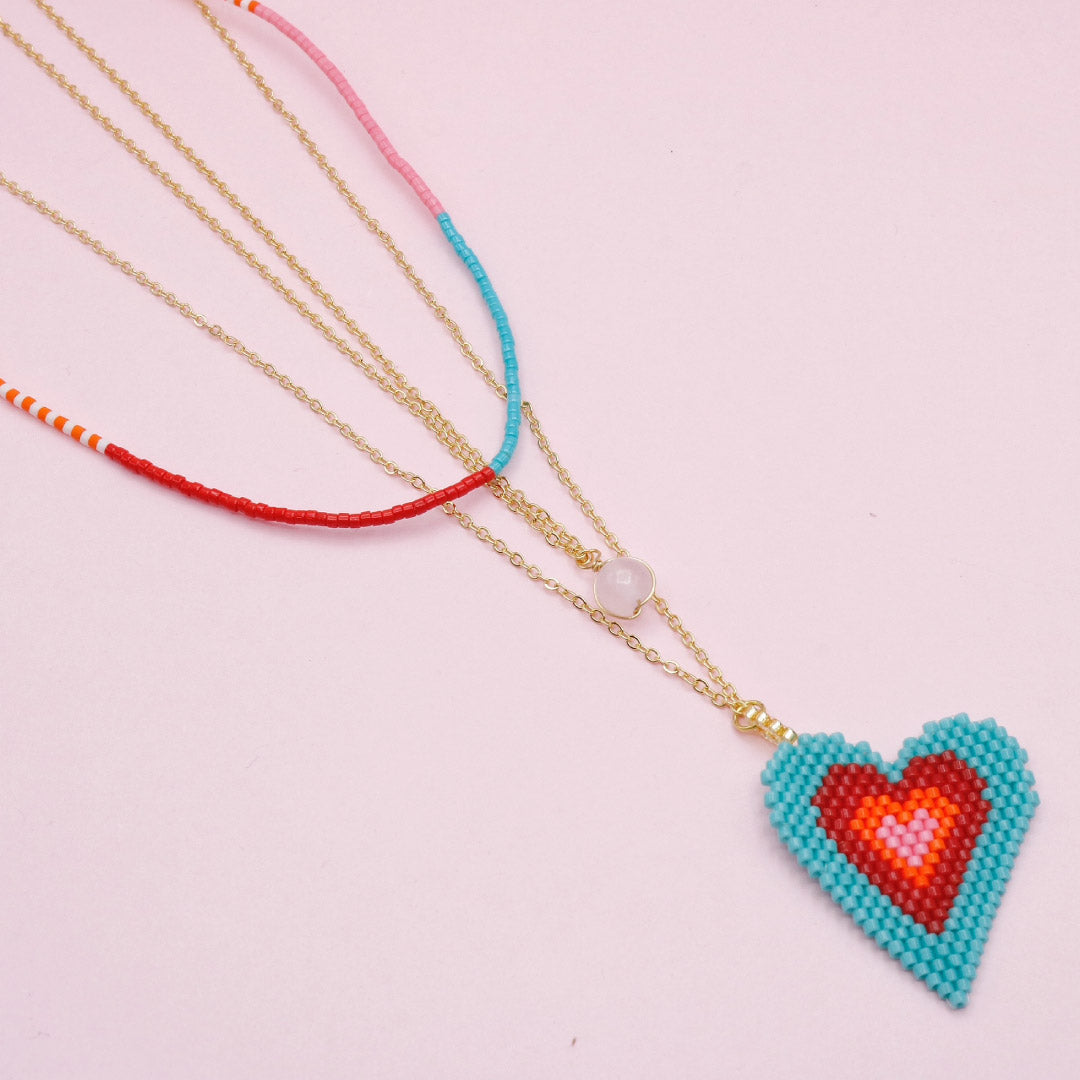 Set de Tres Collares Amor Tropical