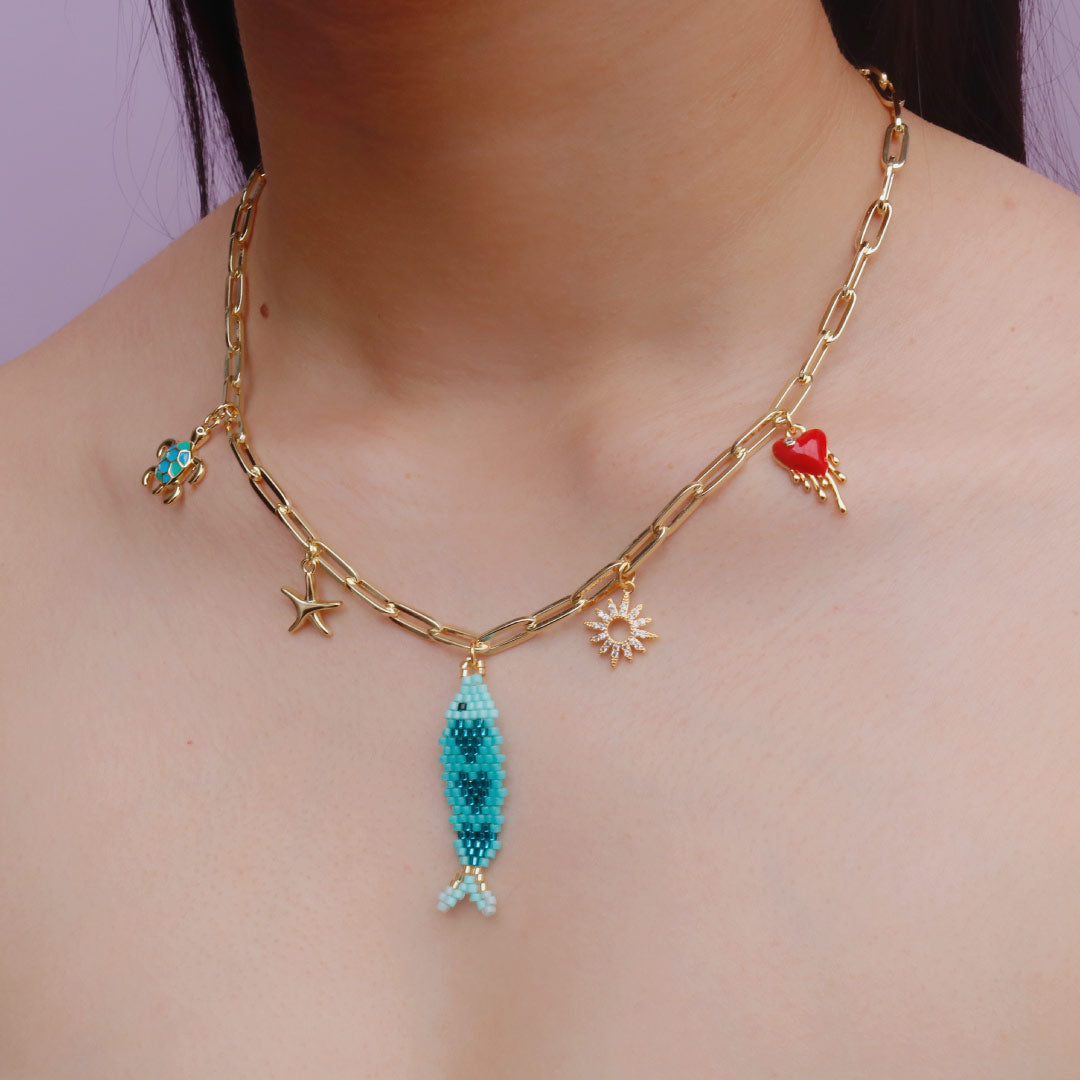 Collar Dorado Encantos del Mar