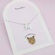 Collar de plata letra bold