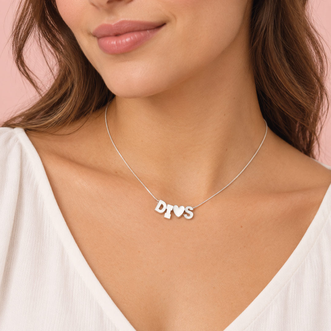 Collar en Plata Dios es Amor