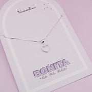 Collar en Plata Corazón Brillante