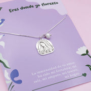 Collar de Plata Virgencita Bendice a Mamá