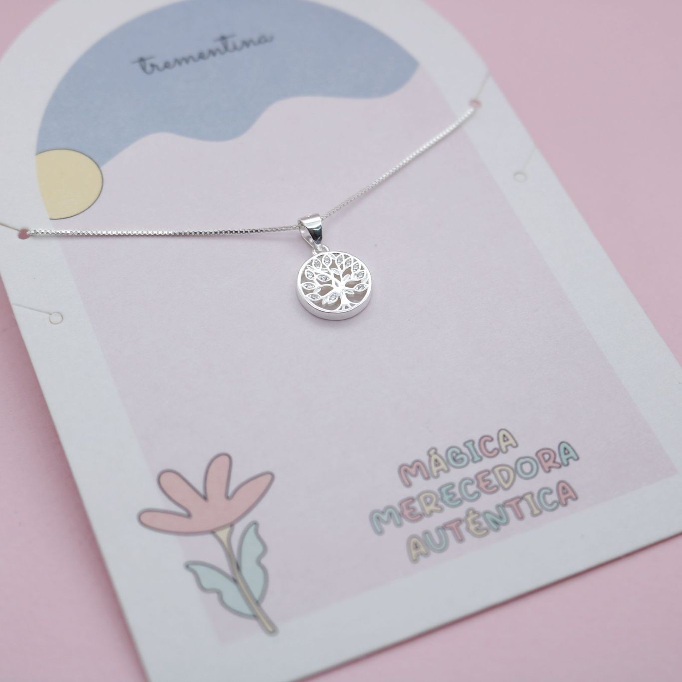 Collar de Plata Árbol de la vida
