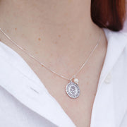 Collar en Plata Amor Mamá Perla