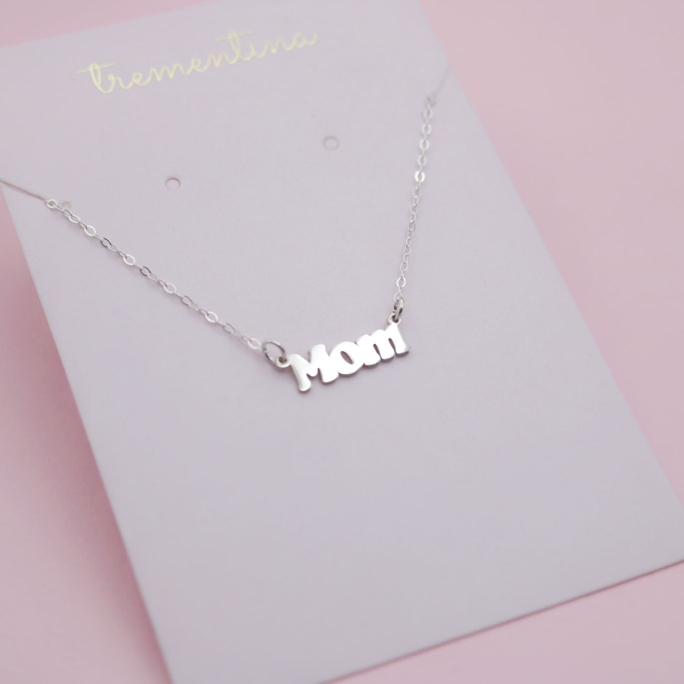 Collar en Plata Mom