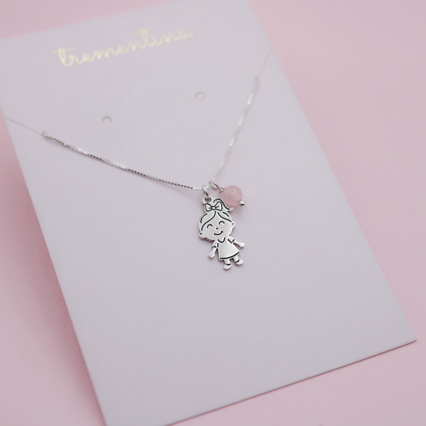 Collar en Plata Niña Piedra