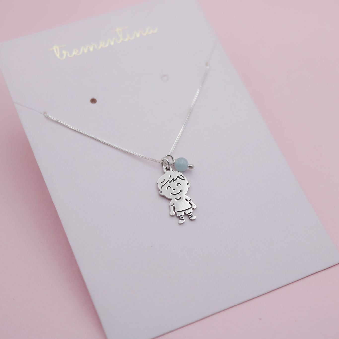 Collar en Plata Niño Piedra