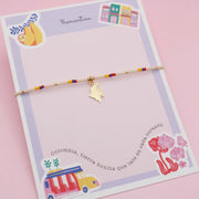 Pulsera Ajustable Colombia con Dije Dorado