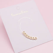 Ear Climbers Dorados Corazoncitos