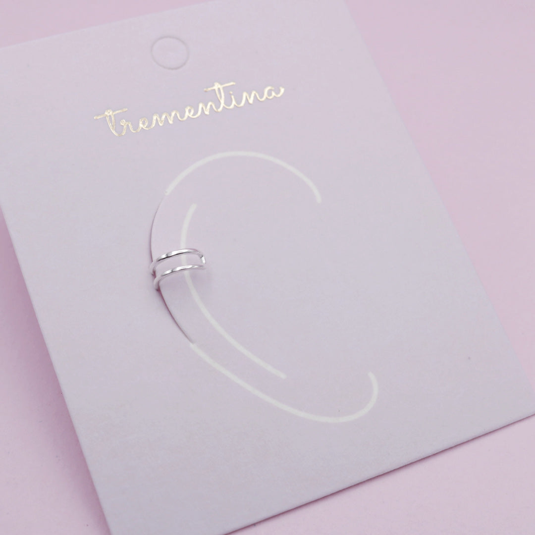 Earcuff en Plata Dúo