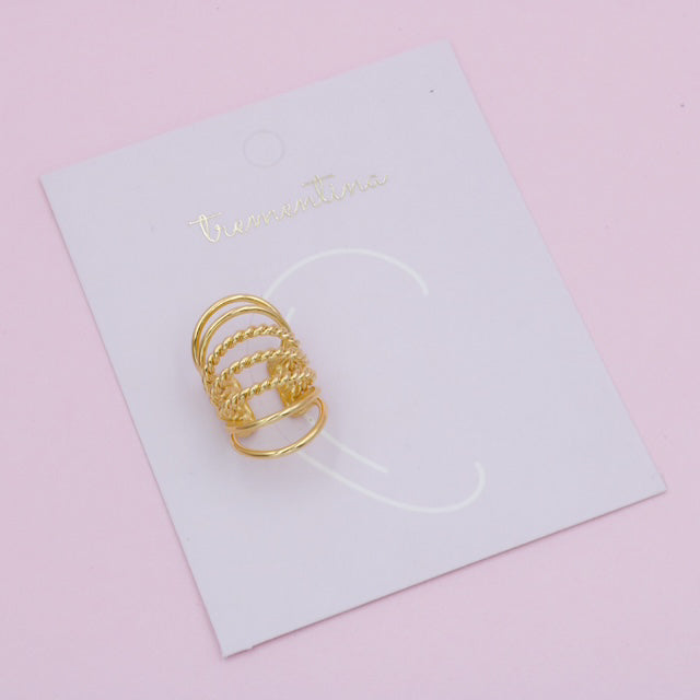 Earcuff Dorado Brillo Atemporal